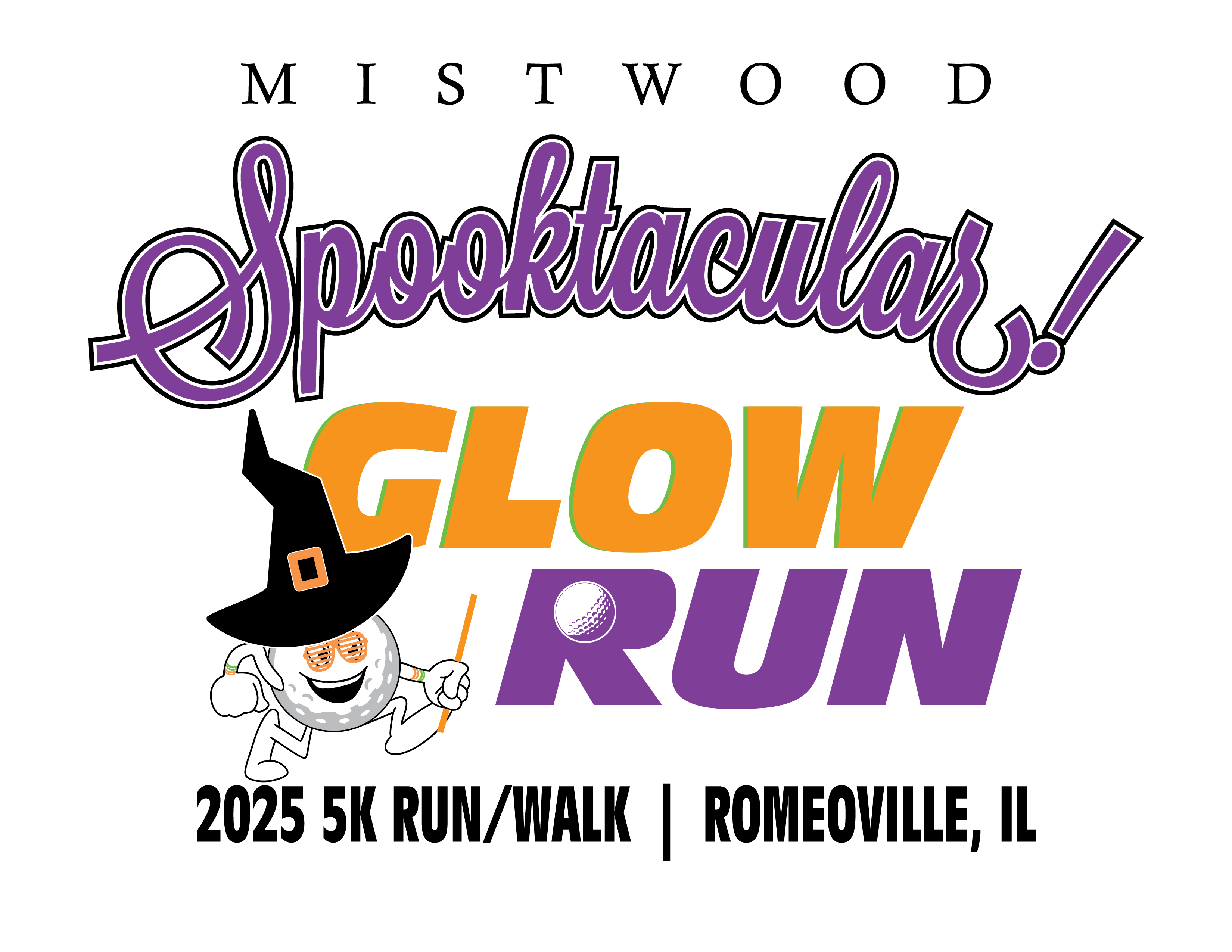 Glow Run Logo design