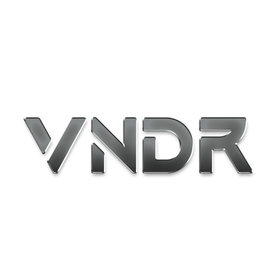 VNDR metallic logo design