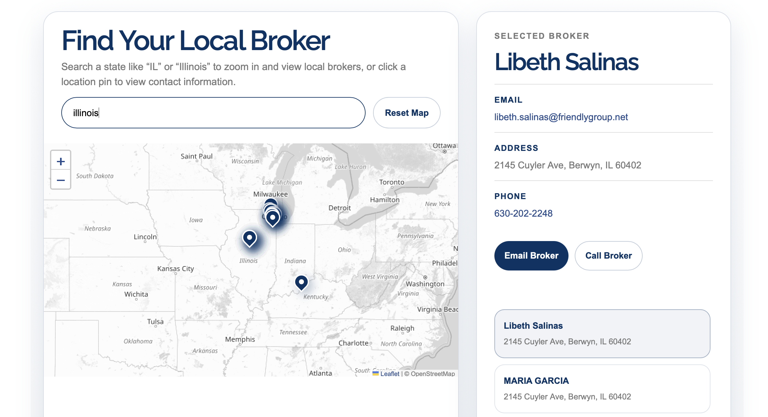 Find an Agent — friendlyinsgroup.com/find-an-agent/