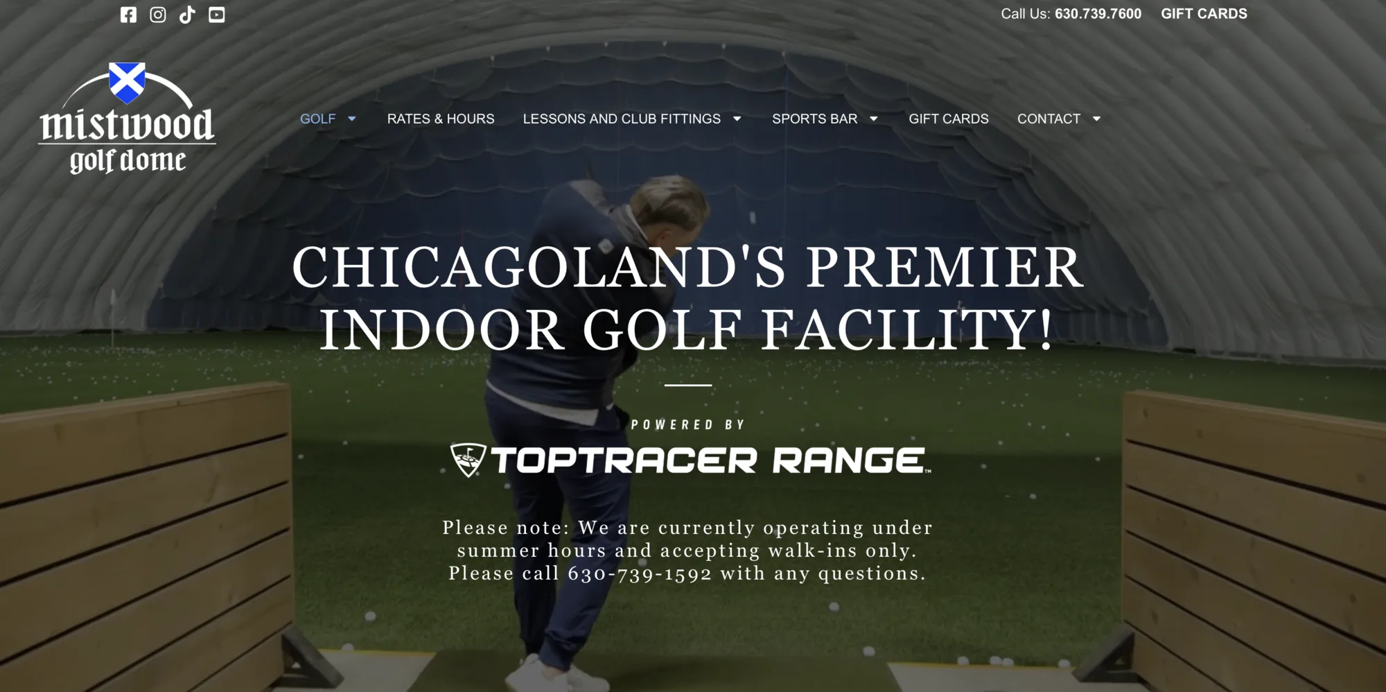 mistwoodgolfdome.com website preview